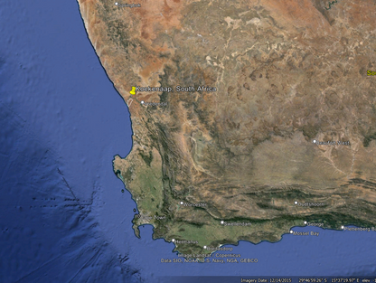 AFRSA KOEKE24 Desert converted into biodiverse Paulownia forest with education centre near Koekenaap, South Africa